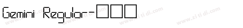 Gemini Regular字体转换